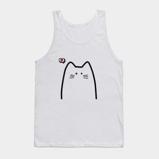 Scribble Cat Tank Top